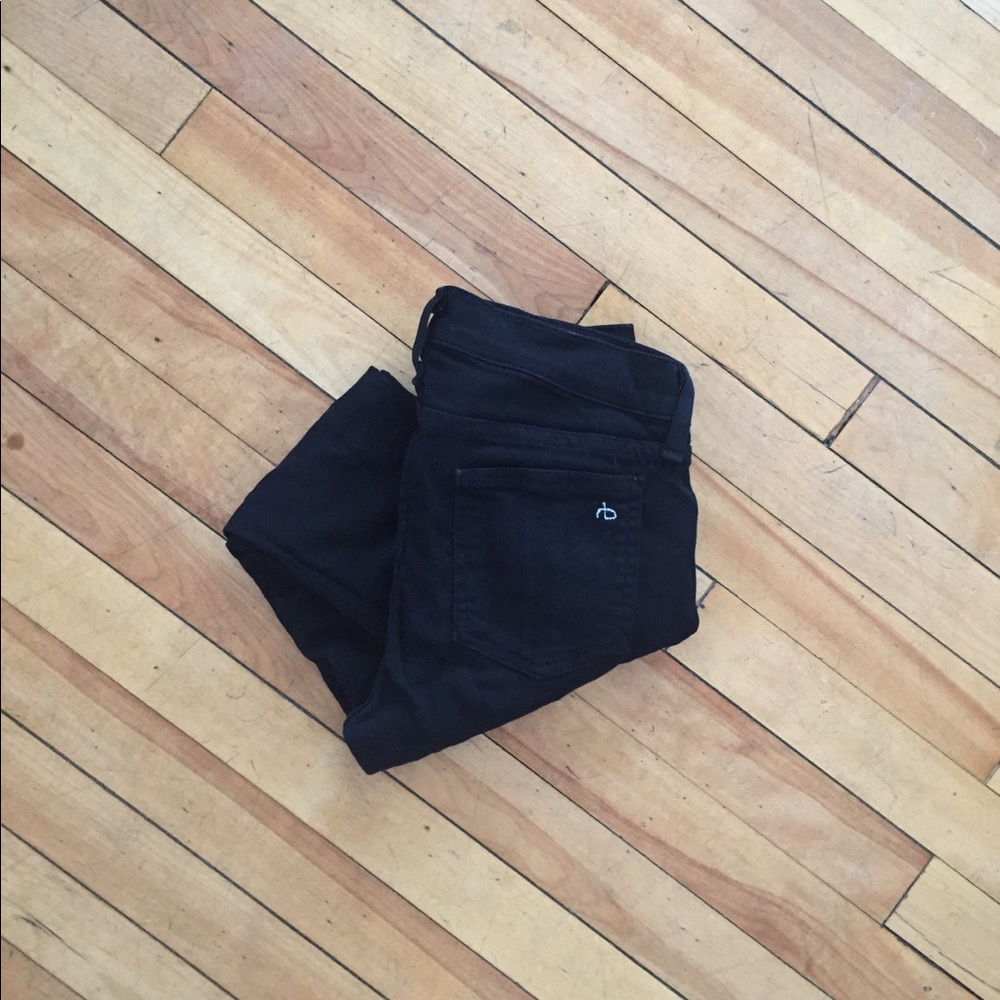 rag & bone black skinny jeans